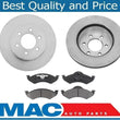 Front Brake Rotors & Ceramic Brake Pads For 2000-2002 Dodge Durango