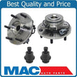 (2) 100% All New Front Wheel Hub Bearing Ball Joints for 04-07 Infiniti QX56