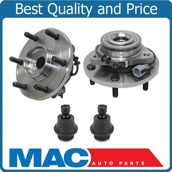 (2) 100% All New Front Wheel Hub Bearing Ball Joints for 04-07 Infiniti QX56