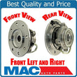 2/100% nuevo conjunto de cubo de rodamiento de eje delantero GM 8 Stud 4x4 96-00 K2500 Pick Up