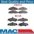 Front & Rear Ceramic Brake Pads for 1998-2002 CAMARO & FIREBIRD