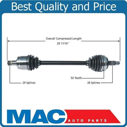 100% Brand New Front Driver Side Axle for Honda Odyssey Front Wheel Drive 99-04