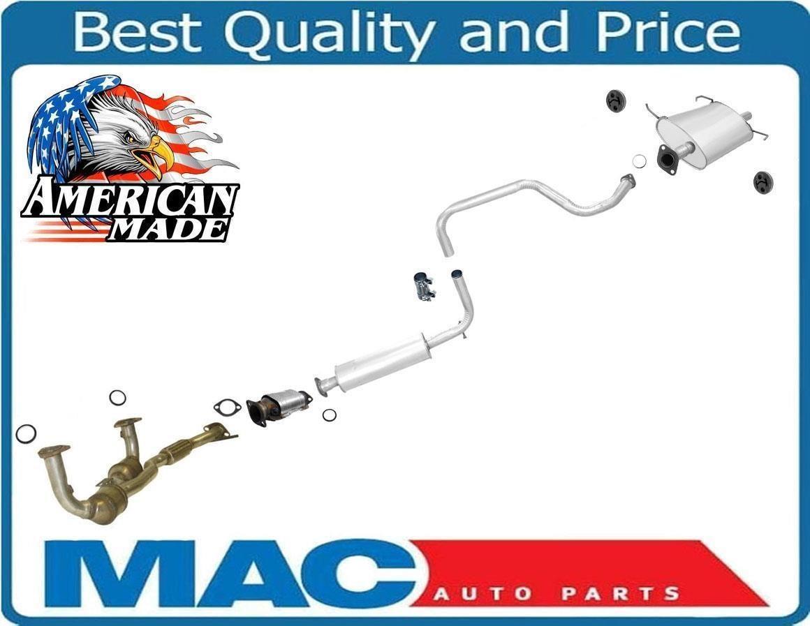 Front and Rear Converter Resonator Pipe and Muffler for Nissan Maxima 3.0L 95-96