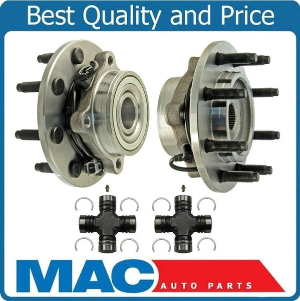 for 00-02 Ram 2500 35 4 Wheel Drive 4Wheel ABS (2) Hub Wheel Bearing + U Joints