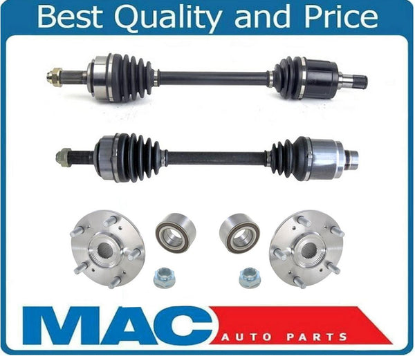 Front CV Axles & Wheel Hub Kit For Acura TL 3.2L Manual Transmission 04-08