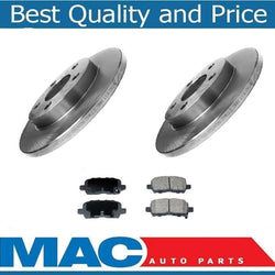 Rear Brake Rotors & Ceramic Brake Pads For Pontiac Grand Prix 2004-2008 3Pc Kit