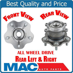 (2) Rear Set Wheel Hub Bearing Assembly For Nissan Rogue 14-17 All Wheel Drive