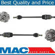 Rear Wheel Hub Bearing & CV Axle Shafts For Toyota Rav4 06-12 All Wheel Drive