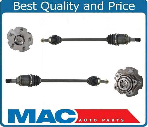 Rear Wheel Hub Bearing & CV Axle Shafts For Toyota Rav4 06-12 All Wheel Drive