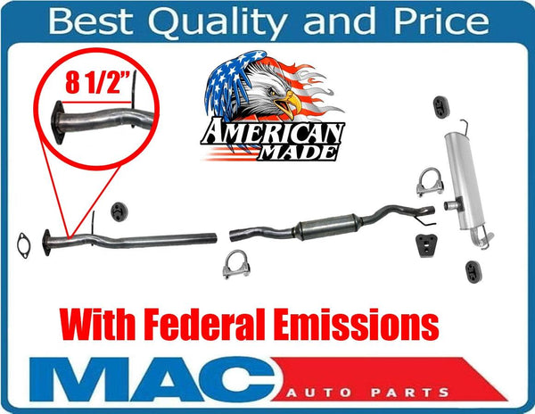 New Exhaust Pipe Muffler System for Nissan Rogue 08-13 With Federal Emiissions