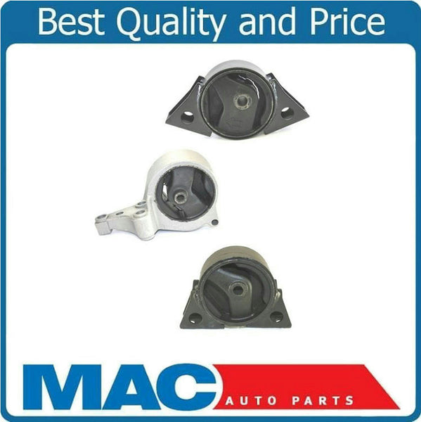 Front Right Rear Engine Motor Mount 3pc Kit For 2000-2001 Nissan Altima 2.4L