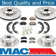 For 1999-2001 Lexus RX300 Front Wheel Drive Lexus Disc Brake Rotors Pads 8pc