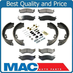 Ceramic Heavy Duty Pads With Parking Brakes Springs For 06-08 Ram 2500 Pick Up