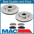 Front Disc Brake Rotors and Ceramic Brake Pads Fits for Nissan Quest 04-09
