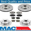 Front & Rear Brake Rotors With Dash4 Ceramic Pads for Honda Civic SI 2.0L 06-11