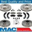 Rotors Brake Pads Drums Shoes Wheel Cyl Springs for NissanSentra 00-01 1.8 4Stud