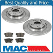 (2) Rear Brake Rotors & Ceramic Pads For Honda S2000 2000-2009