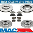 100% New Front & Rear Brake Rotors & Ceramic Pads for Honda S2000 2000-2009