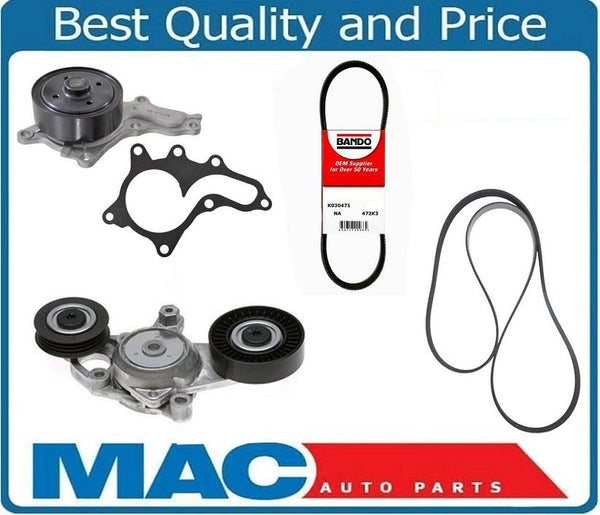 Water Pump Accessory Belts & Belt Tensioner For Toyota Camry 2.5L 2010-2011