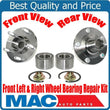 (2) New FRONT Wheel Bearing With Hub Kits for Mazda Speed 2.3L Turbo 06-07