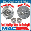 (2) New FRONT Wheel Bearing With Hub Kits for Nissan Sentra 2.5L SE-R 02-06 ONLY