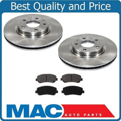Front Brake Disc Rotor Rotors Ceramic Brake Pads Set For Mazda CX-5 13-15
