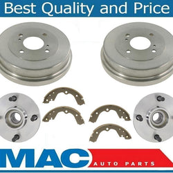 Rear Wheel Hub Bearings Drums & Shoes For Nissan Altima 93-01 W/O Rear ABS