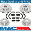 Disc Brake Rotors & Ceramic Brake Pads Parking Shoes for Kia Rondo 2010-2012