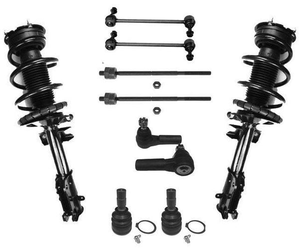 For 05-09 Ford Mustang Ball Joint Tie Rod End Link Complete Coil Spring Struts