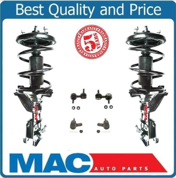 01-02 Civic L & R Quick Spring Strut & Mount 2358L 2358R Plus Sway Bar Tie Rods