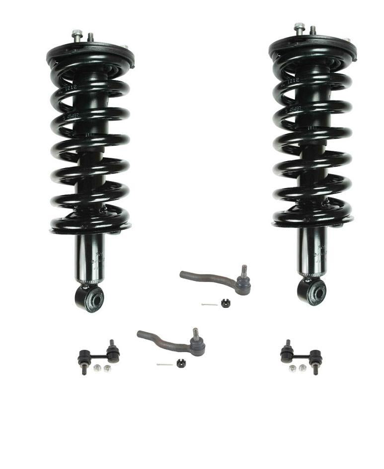Front Complete Struts Tie Rods & Links For Nissan Titan 2004-2015 4 Wheel Drive