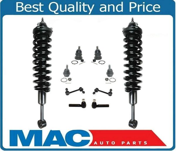 03-09 4Runner FJ 4x4 Front Complete Struts Ball Joints Tie Rods & Sway Bar Links