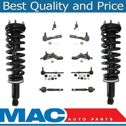 01-02 Sequoia F Coil Spring Strut and Mount Tie Rods Ball Joints Sway Bar 12Pc