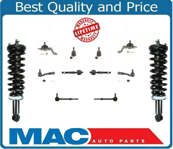 04-06 Tundra L & R Complete Coil Spring Strut and Mount Ball Joints Chassis 12Pc