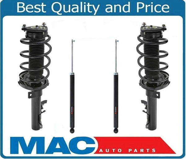 04-09 Mazda 3 / (2) FRONT Quick Spring Strut and Mount Plus Rear Shocks