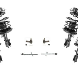 F and R Complete Strut Assembly Inner & Outer Tie Rods 97-01 Camry 99-01 Solara