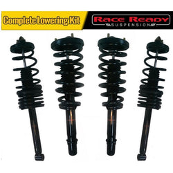 Front And Rear Complete Strut Assembly Lowering Kit Accord 98-02 2.3L & 3.0L