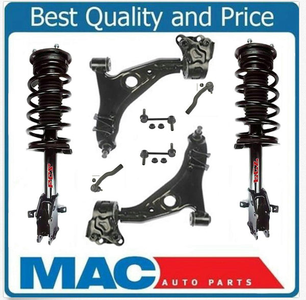 Fits For 09-10 Edge 17 18 20 Rims Front Quick Spring Strut and Mount Control 8Pc