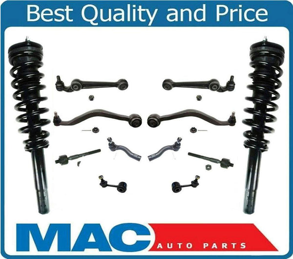 Kit de chasis de 12 piezas para Ford 10-12 Fusion 3.0L puntales resortes varillas de amarre barra estabilizadora