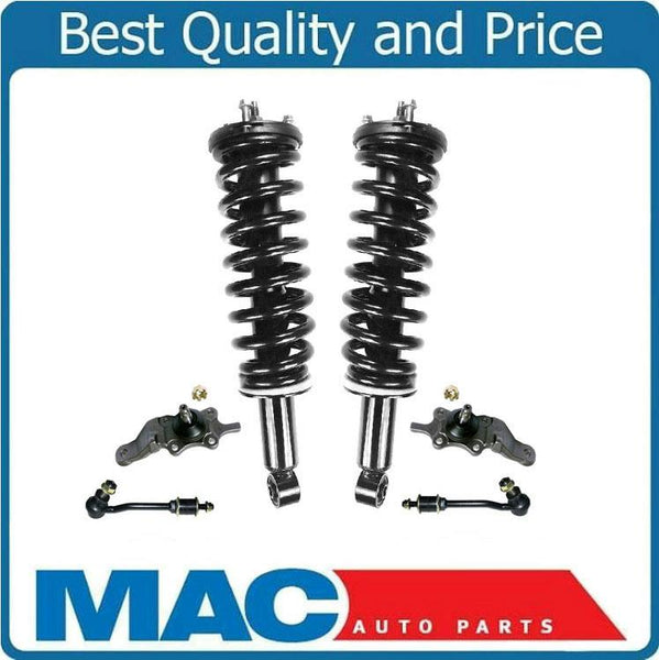 01-02 Sequoia F Coil Spring Strut and Mount Lower Ball Joints Sway Bar Links 6Pc