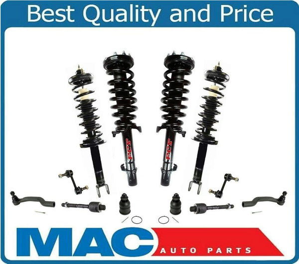 Se adapta a 08-12 Accord 3.5LW/barras de amarre de puntal de resorte de bobina automática Trans, 12 piezas