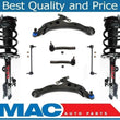 Complete Strut Assembly Lower Arms Tie Rod Ends & Sway Bar Links Fit Venza 09-16