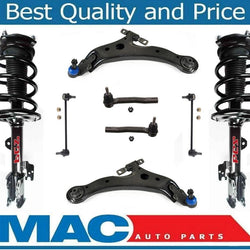 Complete Strut Assembly Lower Arms Tie Rod Ends & Sway Bar Links Fit Venza 09-16