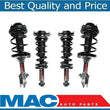 For 2010-12 Legacy Sedan 2.5 Non Turbo 3.6 F & R Coil Spring Strut Assemblys 4P