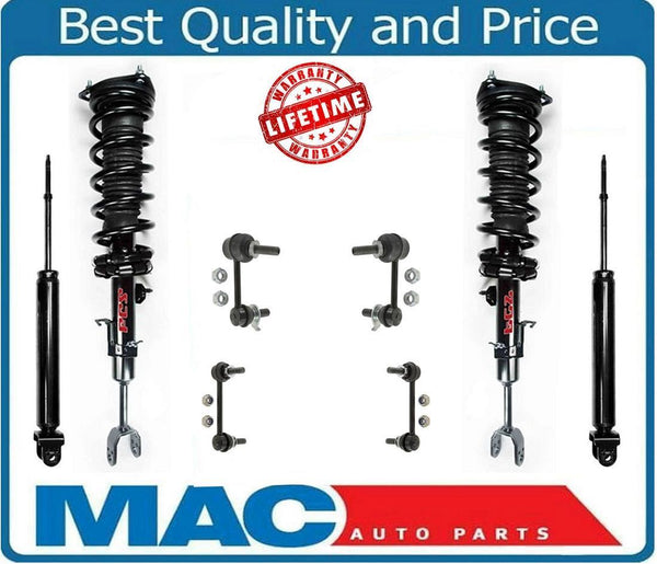 03-06 G35 W/ Sport Suspension RWD Front Struts & Rear Shocks & Sway Bar Link