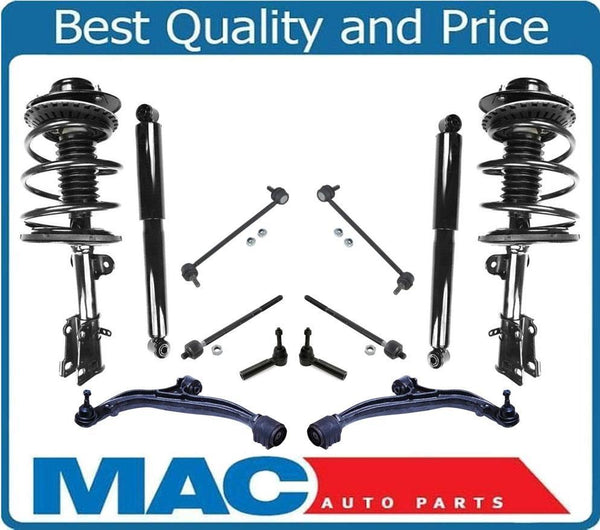 05-07 FWD Grand Caravan Control Arms Tie Rods W/ Complete Coil Spring Struts 12p