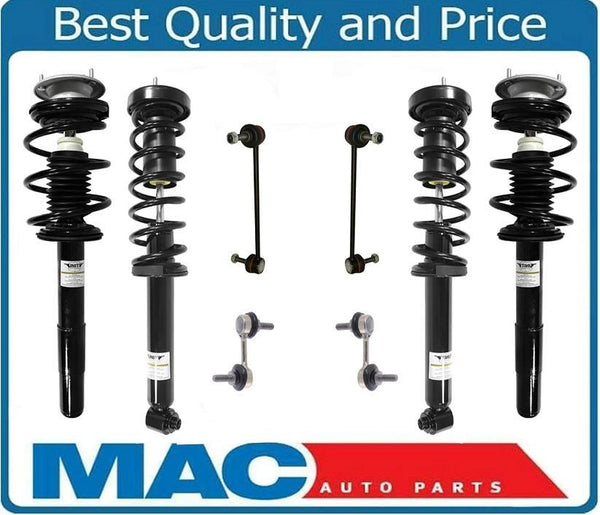 Front & Rear Complete Struts & Links For BMW 525I 528I 530I W/O Sport Susp