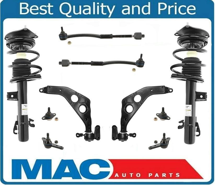 Front Complete Struts Control Arms WIth Bracket & Tie Rods For 02-06 Mini Cooper