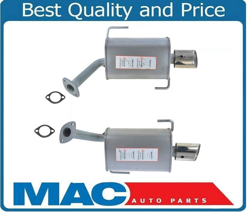 Rear Left & Right Mufflers With Tips fits For 2008-2012 Subaru Tribeca 3.6L H6