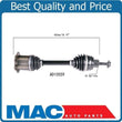 (1) CV AXLE SHAFTS For 09-11 Audi A4 A4 Quattro 4 Dr Sedan 2.0L Engine